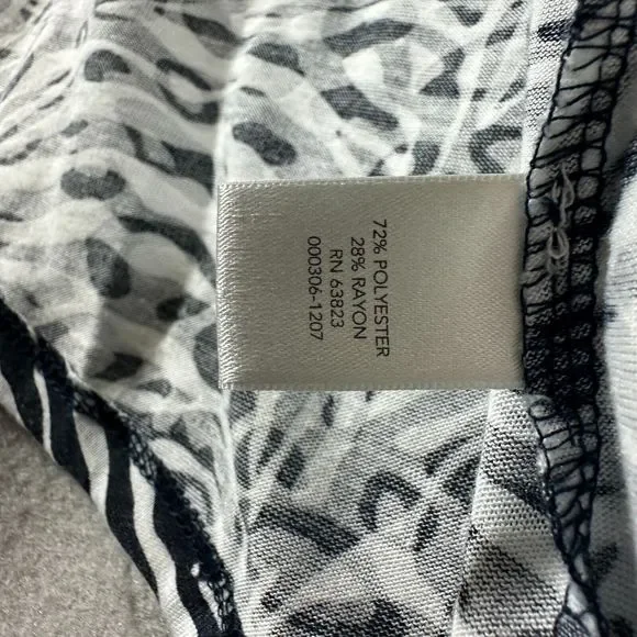 CJ Banks Womens Pullover Tank Zebra Sleeveless Top Plus Size 2X - Picture 9 of 11